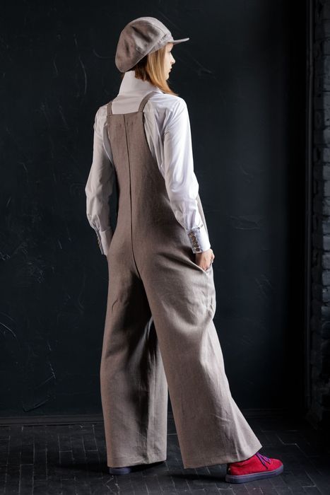 Palma linen overalls grey 44