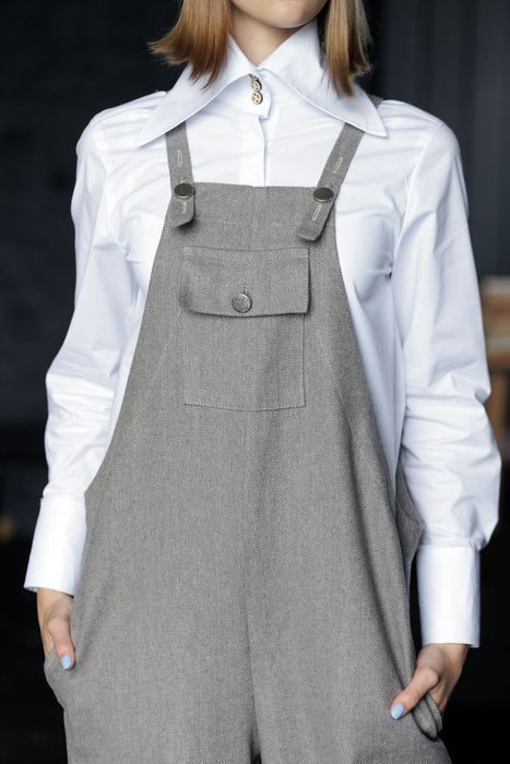 Palma linen overalls grey 44