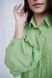 Trento linen dress light green 44