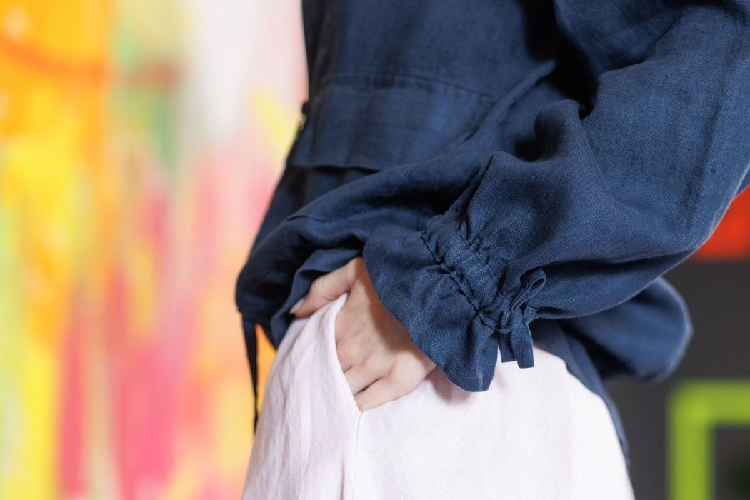 Springfield linen jacket dark blue 44