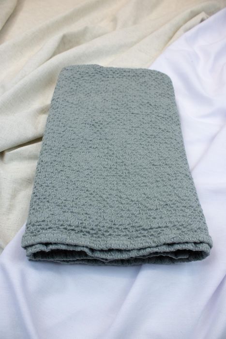 Linen bath towel Souffle gray 150x80