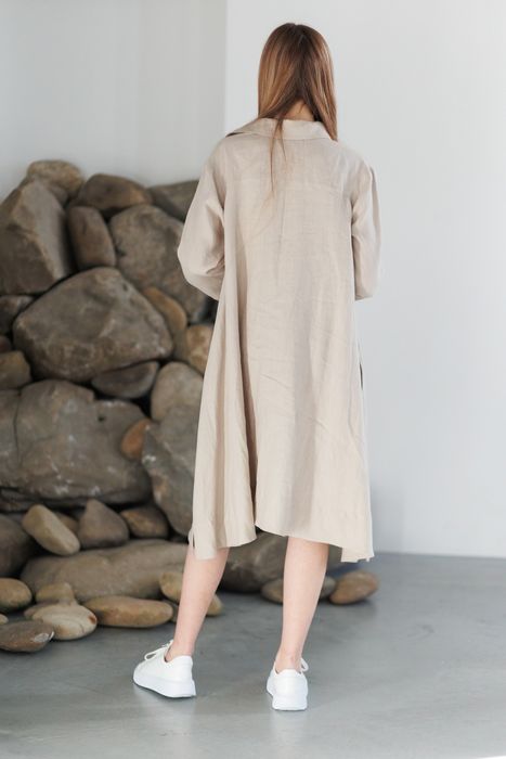 La-Rochelle linen dress beige 42