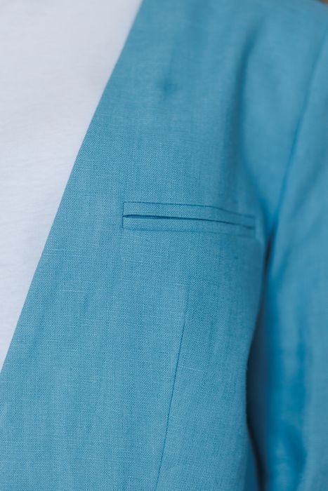 Faro linen jacket blue 44