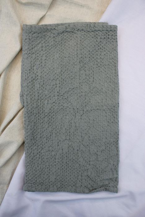 Linen bath towel Souffle gray 50x80