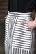 Valencia linen skirt gray stripped 42