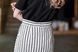 Valencia linen skirt gray stripped 42