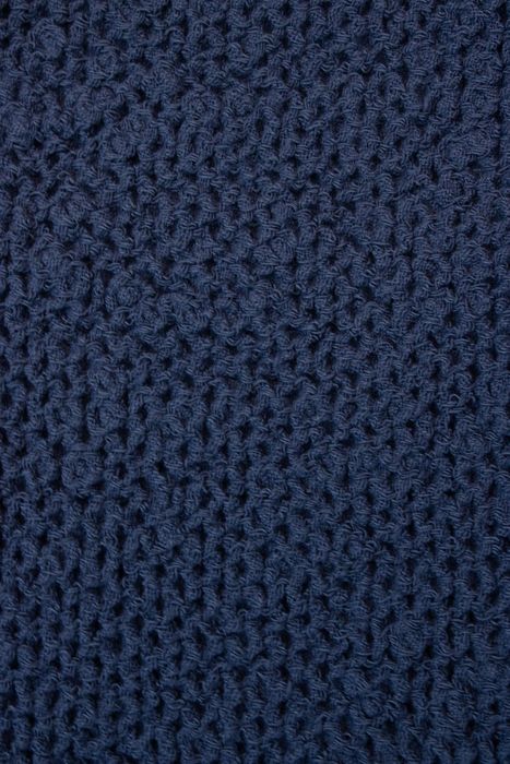 Linen bath towel Souffle dark azure 150x80