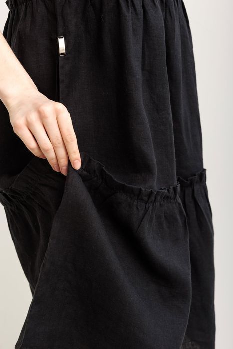 Cantanhede linen dress black 42
