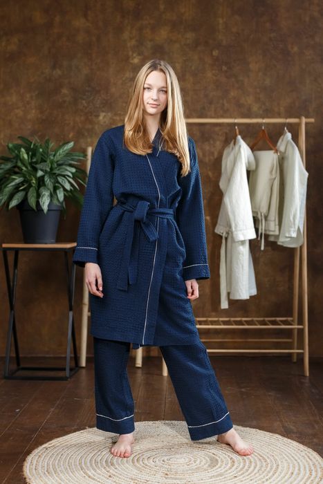 Natan linen robe