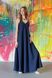 Greensboro linen dress dark blue 42