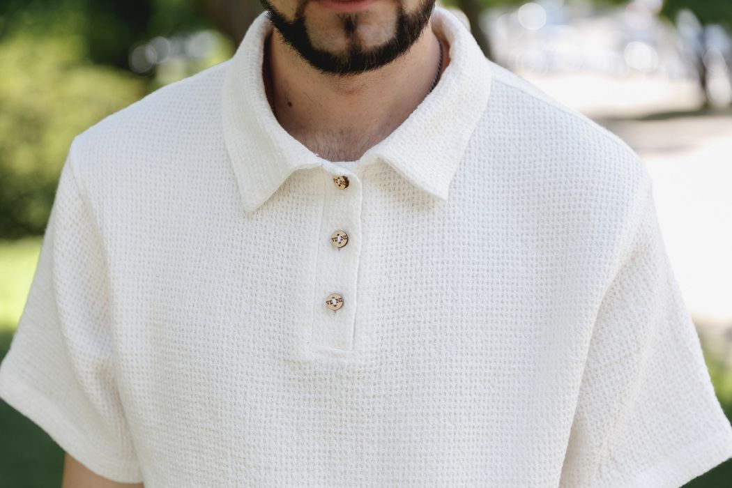 Dijon linen polo shirt