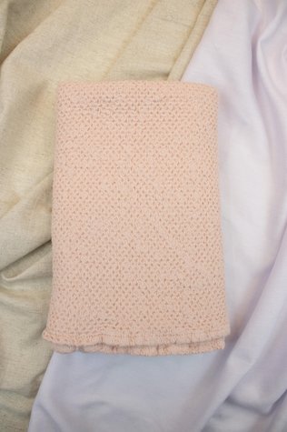 Рушник лляний Суфле ніжно-рожевий 150x80