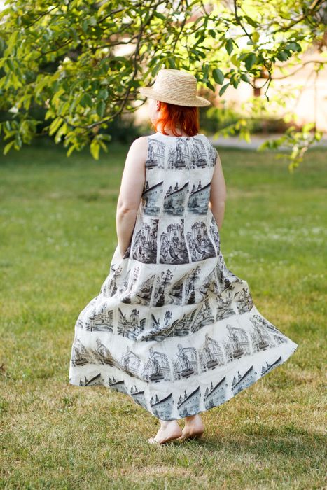 Novaro linen dress print Lviv