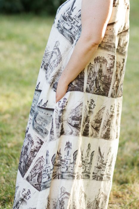 Novaro linen dress print Lviv