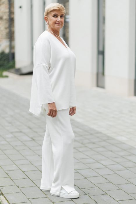 Denton wool pants milk 42
