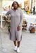 Salamanka waffle linen dress gray 42