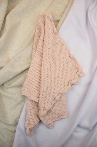 Linen bath towel Souffle light pink 50x80
