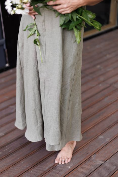 Novaro linen dress olive 42