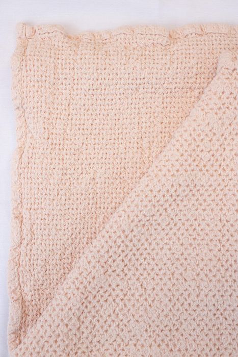 Linen bath towel Souffle light pink 50x80