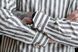 Lincoln linen shirt gray stripped 52
