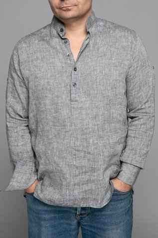 Miami linen shirt gray 46