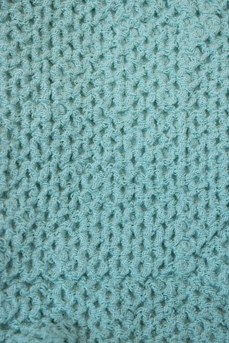 Linen bath towel Souffle turquoise 150x80