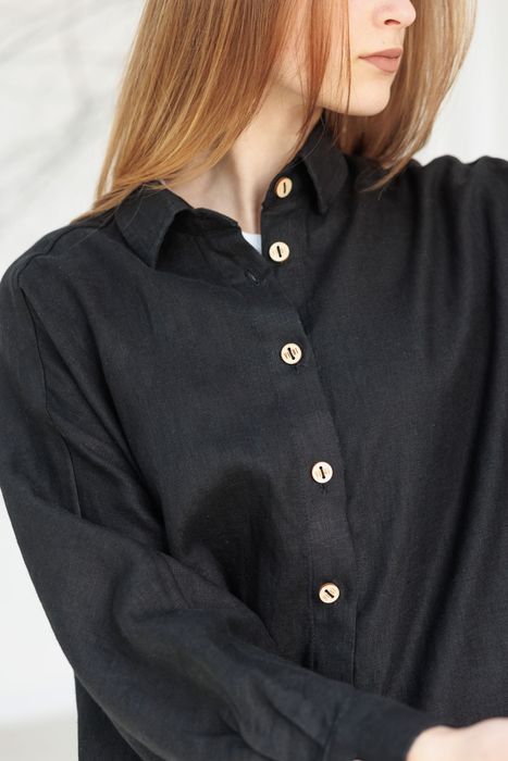 Salinas poncho-shirt black 42