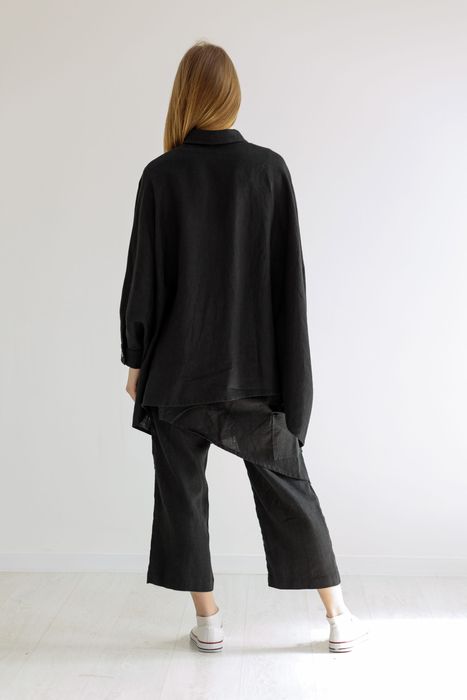 Salinas poncho-shirt black 42