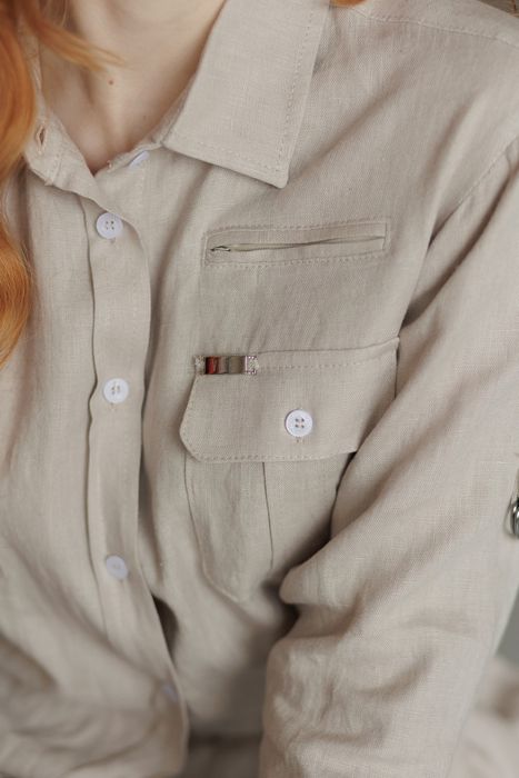 Bristol linen shirt beige 42