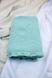 Linen bath towel Souffle turquoise 150x80