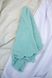 Linen bath towel Souffle turquoise 50x80