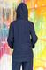 Savannah linen hoodie dark blue 42