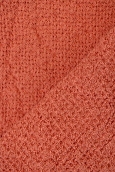 Linen bath towel Souffle coral 150x80