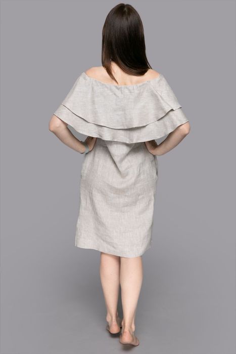 Mesa linen dress beige 42