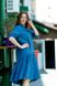 Mongton linen dress blue 42