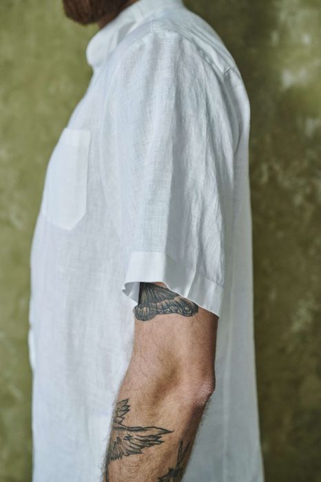 Short sleeve Liverpool linen shirt