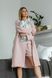 Natan linen robe light pink 42