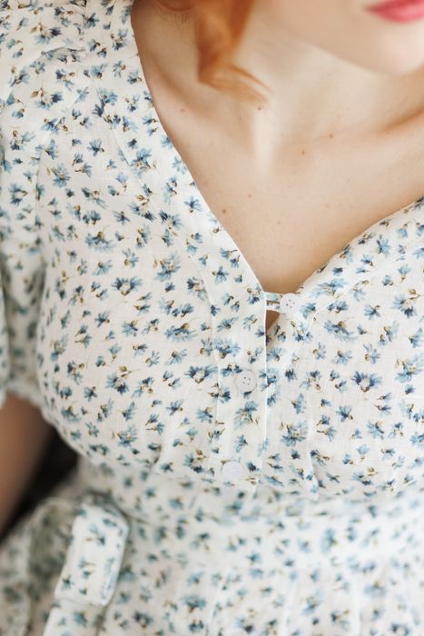 Сукня лляна Монтгомері волошки 44 АКЦІЯ