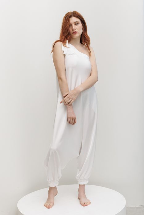 Комбінезон сатиновий Вустер молочний 46 АКЦІЯ