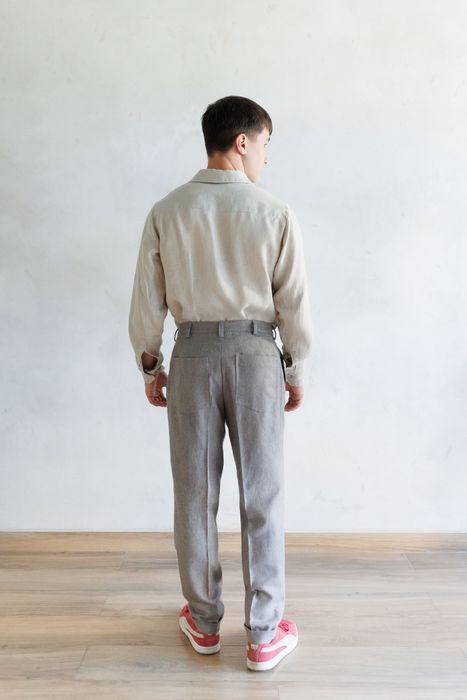 Denpasar linen pants grey 46