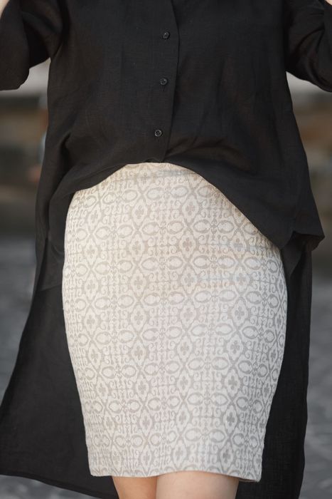 Oakland linen skirt