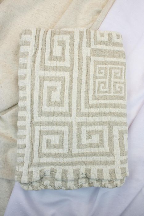 Linen bath towel Greek 105x60