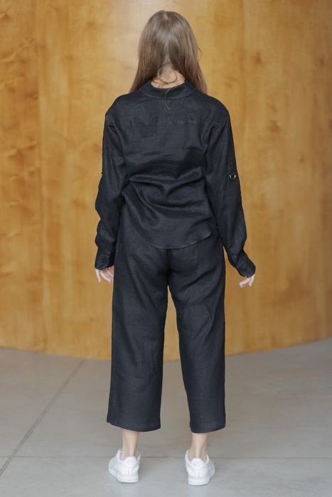 Sacaven linen pants black 44