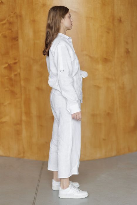 Sacaven linen pants white 42