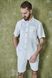 Short sleeve Bristol linen shirt white 46