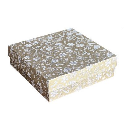 Box 330*330*100 mm New Year's pattern gold