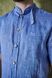 Short sleeve Liverpool linen shirt blue 46