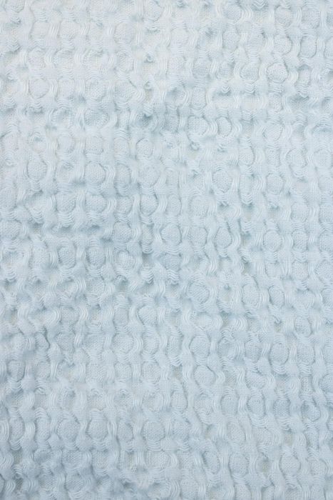 Waffle linen bath towel light blue 150x90