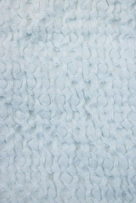 Waffle linen bath towel light blue 150x90