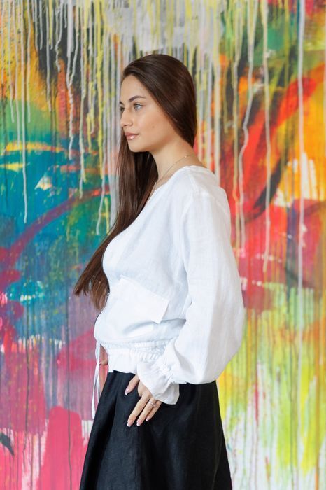 Куртка лляна Спрінгфілд білий 54